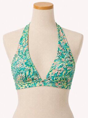 CUPSHE Reversible Halter Bikini Top Adjustable Swim Bra M NWT